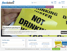 Tablet Screenshot of flexilabels.co.uk